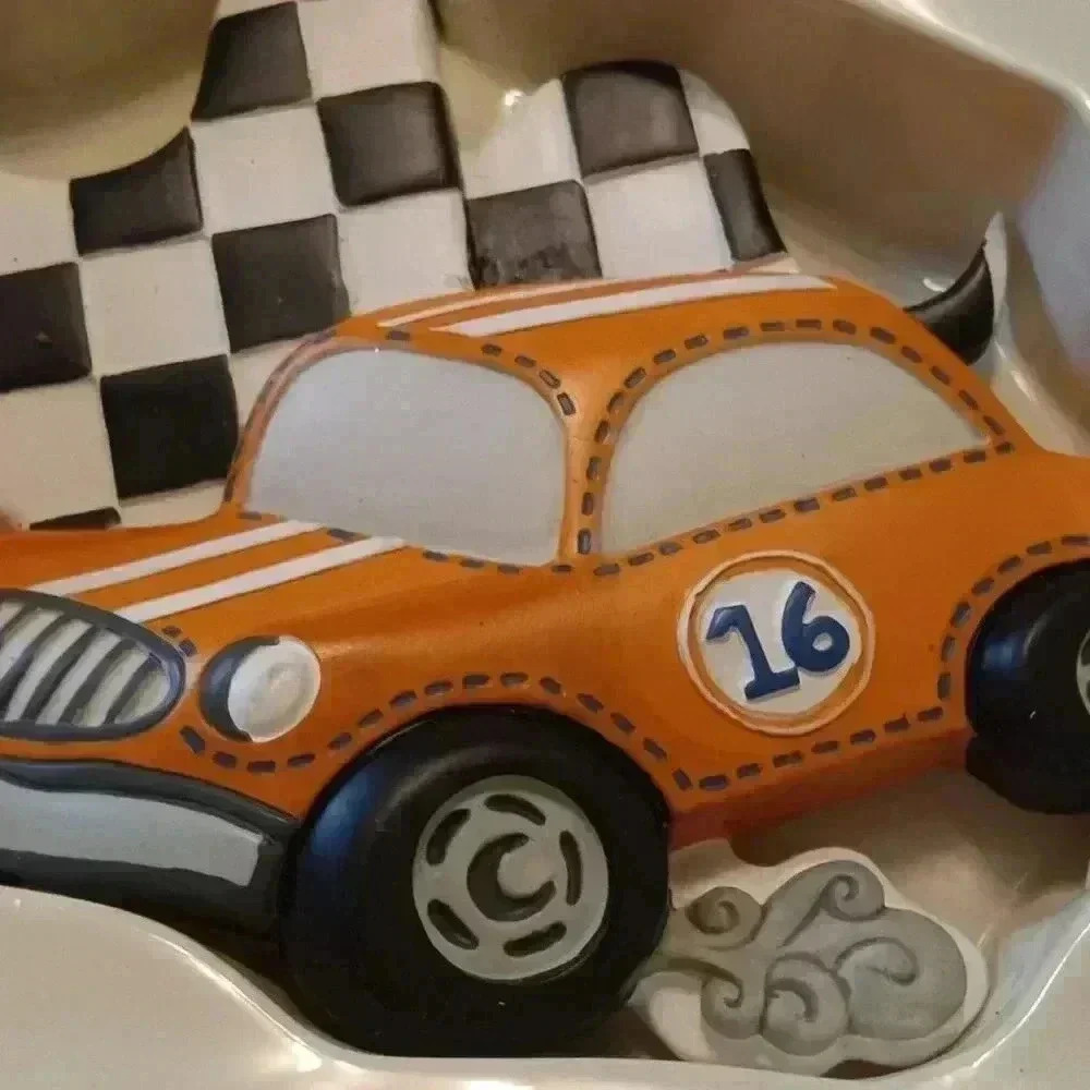 3D Decorative Wall Art, Racing Volkswagon "Fast And Fun", 5x7x1 Inches.